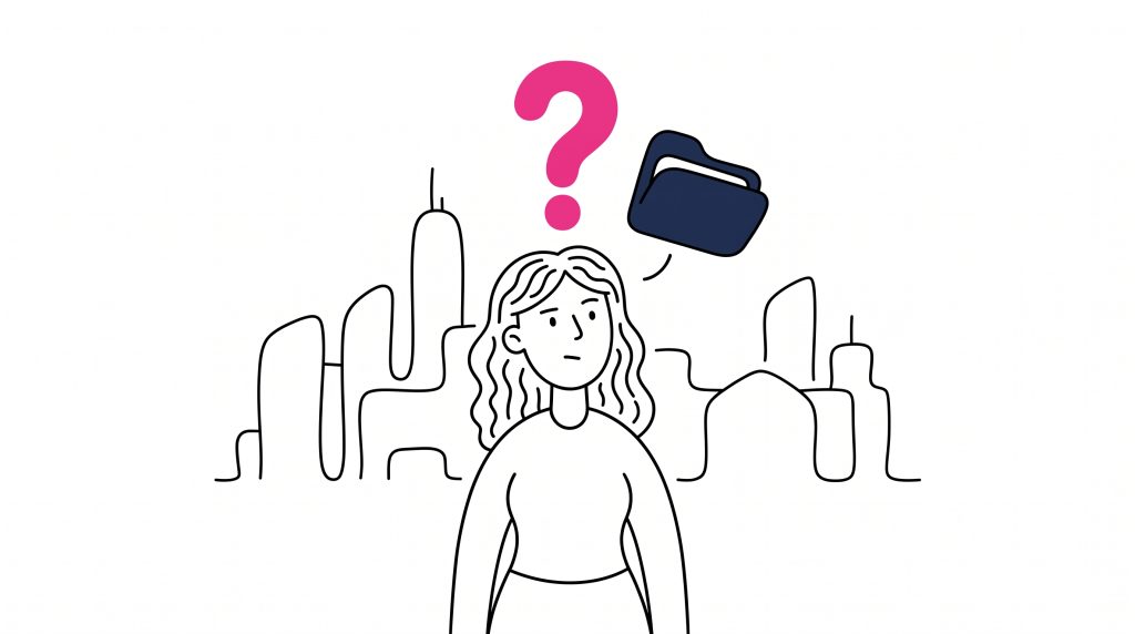 ilustracion sobre personaje que tiene dudas sobre las licitaciones publicas