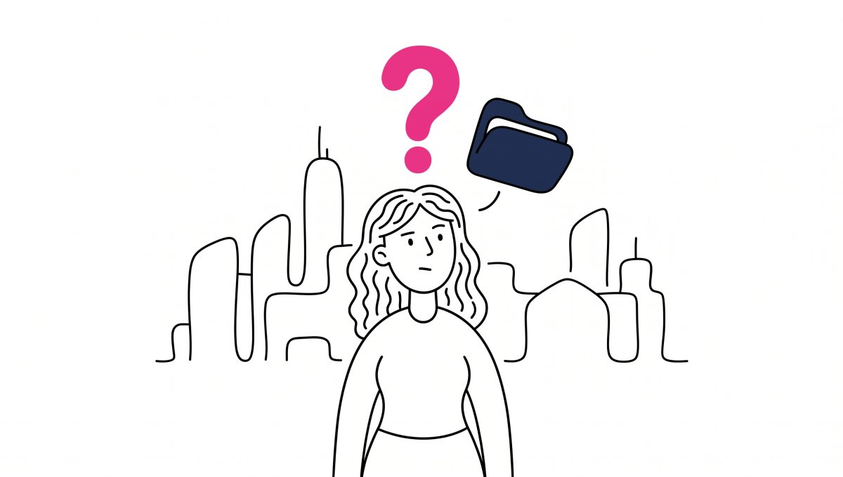 ilustracion sobre personaje que tiene dudas sobre las licitaciones publicas